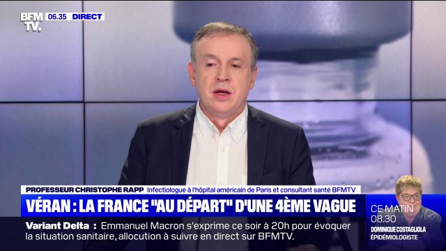 Variant Delta: l'infectiologue Christophe Rapp estime nécessaire des mesures urgentes