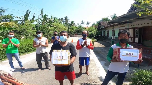 Bakti Sosial Polres Bantul, Warga Berterima Kasih Atas Bantuan Sembako yang Diberikan