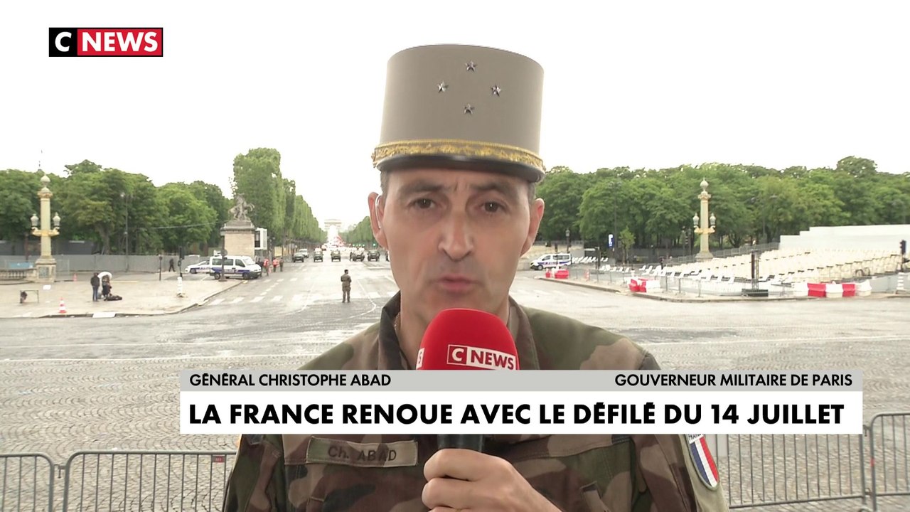 Général Christophe Abad : «Le thème du défilé cette année c'est gagner l'avenir, un thème très positif qui signifie pour les Français sortir de cette crise et en sortir plus fort»