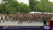 Les images des répétitions du défilé du 14-Juillet qui se poursuivent sur les Champs-Élysées