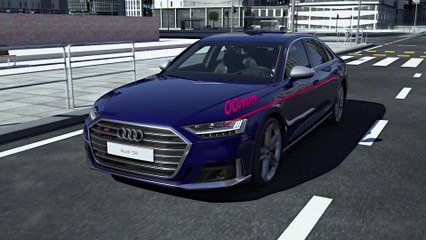 Audi S8 – predictive active suspension Animation