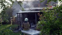 Beykoz'da tek katlı evde korkutan yangın