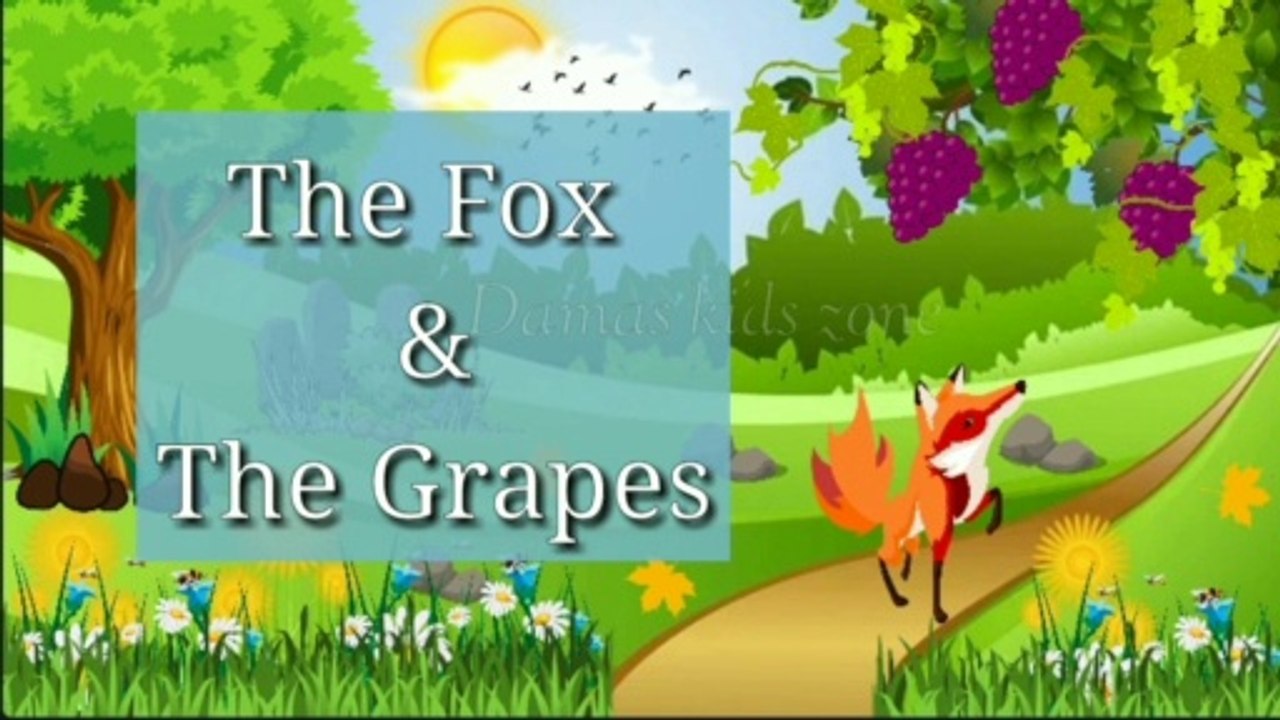 The fox and the grapes story | Grapes are sour in English | लोमड़ी और अंगूर की कहानी