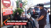 Wali Kota Malang Tinjau Antrean Jenazah Covid