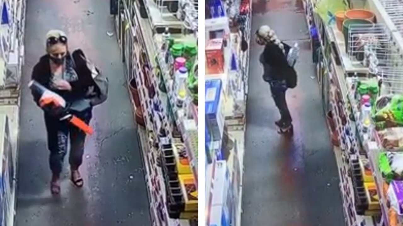 Dans un magasin elle cache une tronçonneuse dans son pantalon