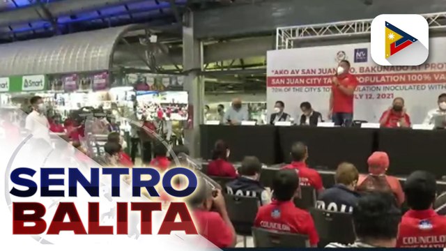 100% na target population ng San Juan na mabakunahan, naabot na