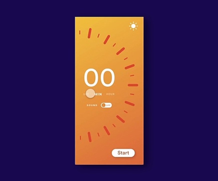 Timer App screen