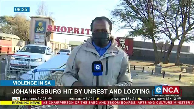 Johannesburg hit by unrest and looting