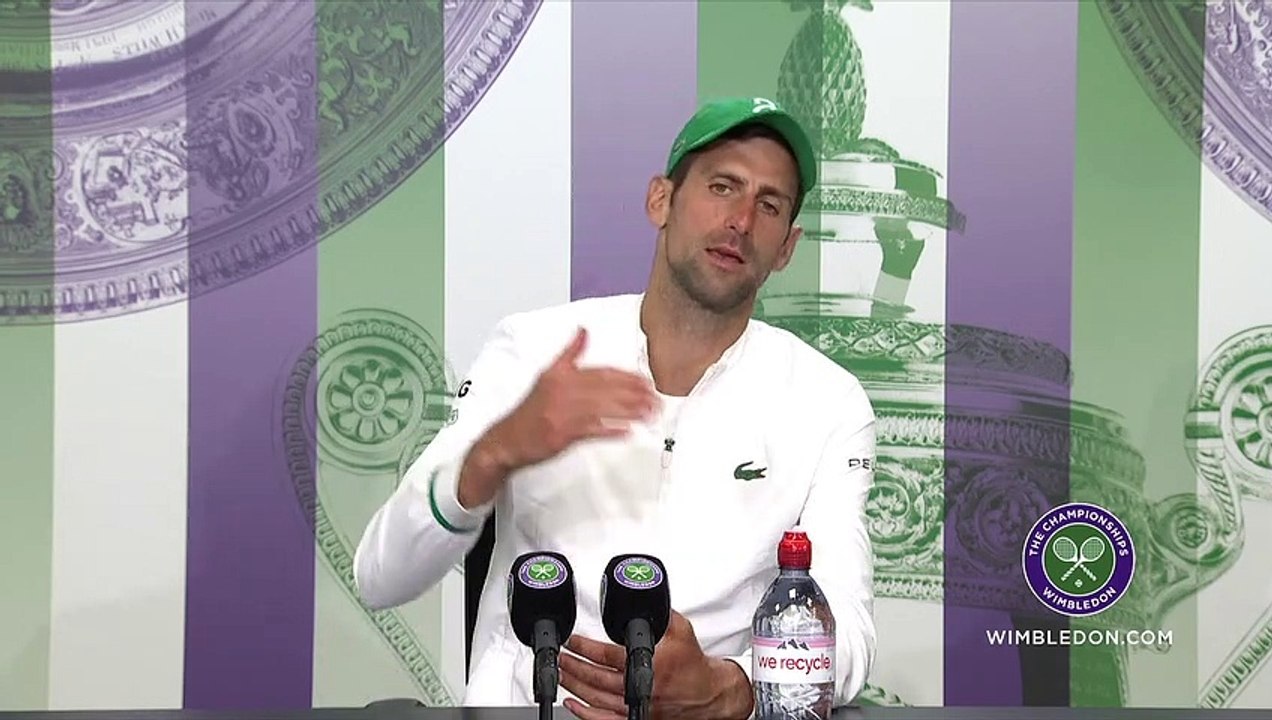 Wimbledon 2021 - Novak Djokovic : "Roger Federer and Rafael Nadal are the reason I'm here today"