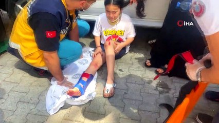 Geri gelen otomobil 10 yaşındaki kız çocuğunun bacaklarını böyle ezdi