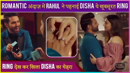 Disha Parmar & Rahul Vaidya Exchanged Rings In A Romantic Way | Video Viral