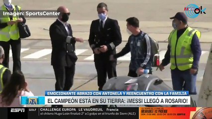 Así fue el emocionante reencuentro de Messi con Antonela tras ganar la Copa América