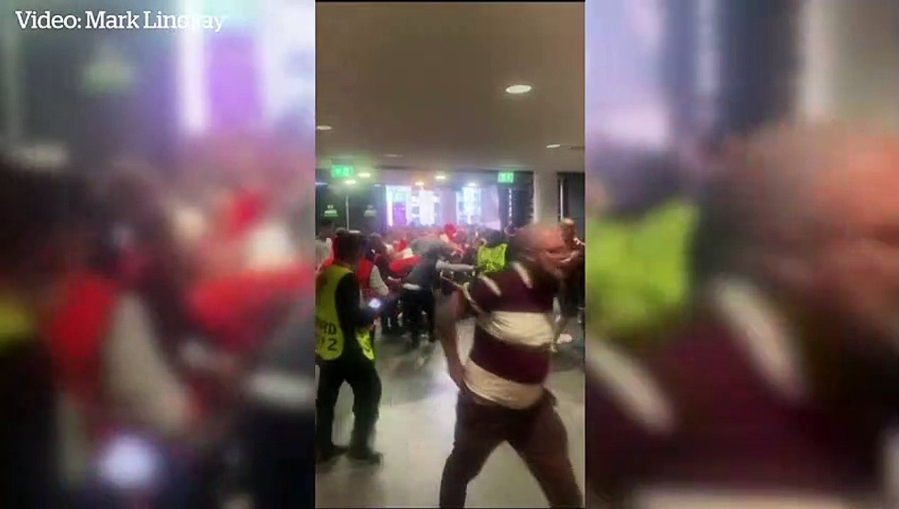 Chaos as fans rush Wembley during Euros 2020 final