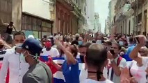 Demonstrators in Havana protest shortages, rising prices