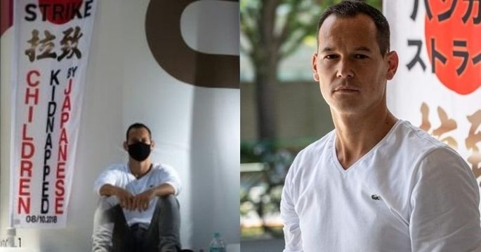 Privé de ses enfants, un père de famille français installé au Japon est en grève de la faim