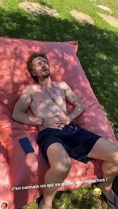 Philippe Lacheau dans une story postée par Elodie Fontan le 11 juillet 2021.