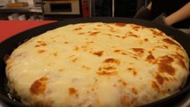 Giant Cheese Pizza - Korean Street Food