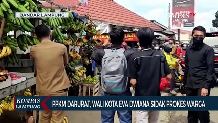 Hari Pertama PPKM Darurat, Wali Kota Eva Dwiana Sidak Prokes Warga
