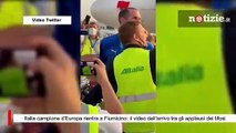 Italia campione d'Europa rientra a Fiumicino: il video dell'arrivo tra gli applausi dei tifosi