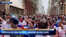 Protestas en cuba contra el gobierno de Díaz-Canel