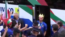 شاهد: بعد انتزاعه لقب كأس الأمم الأوروبية.. وصول المنتخب الإيطالي إلى روما