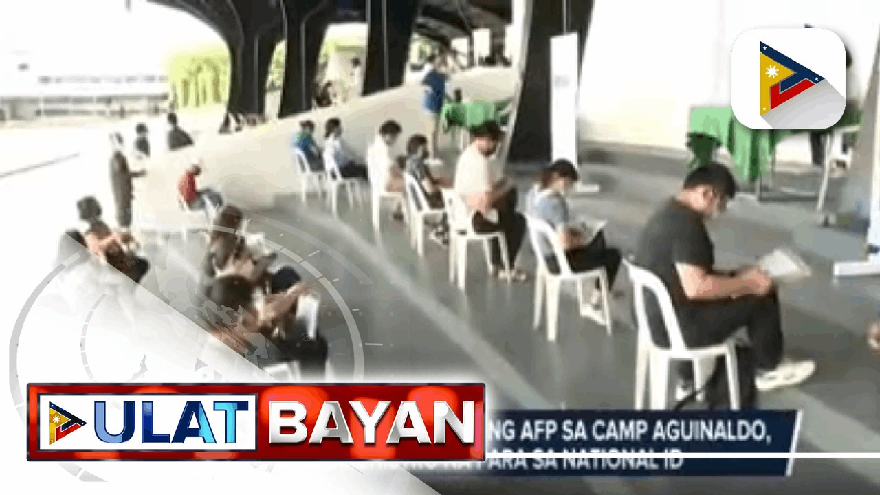 Government at Work: Mga sundalo at empleyado ng AFP sa Camp Aguinaldo, nagparehistro na para sa National ID