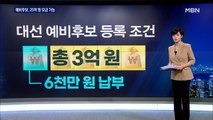 대선 예비후보 등록, 후원금 25억 원 모금 가능