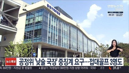 공정위 '낮술 국장' 중징계 요구…접대골프 3명도