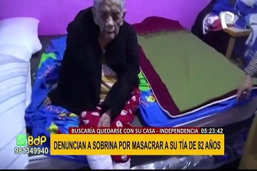 Independencia: denuncian que anciana fue masacrada por su sobrina por tenencia de casa