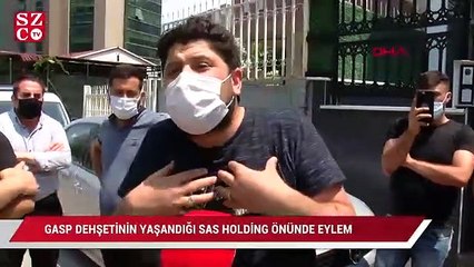 Gasp dehşetinin yaşandığı SAS holding önünde eylem