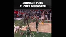 Johnson puts Tucker on poster
