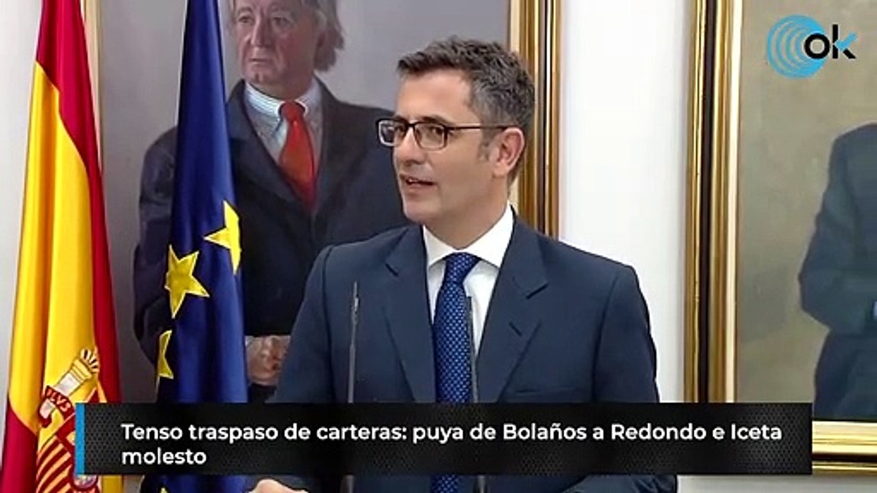 Tenso traspaso de carteras: puya de Bolaños a Redondo e Iceta molesto