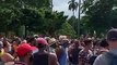 Algunos de los manifestantes generaron disturbios en Cuba