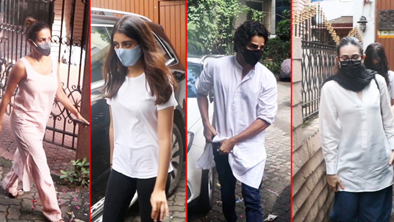 Celebs Visit Chunky Panday's House After His Mo...