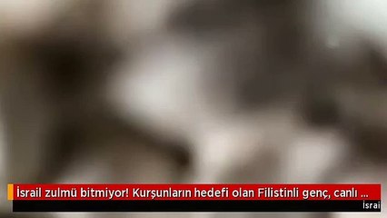 İsrail zulmü bitmiyor! Kurşunların hedefi olan Filistinli genç, canlı yayın açarak yardım istedi: Allah aşkına, ben buradayım