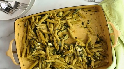 Baked Spinach & Feta Pasta