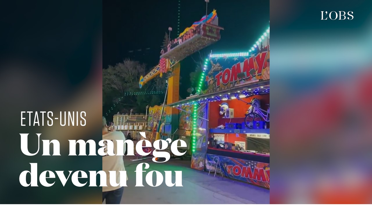 Des spectateurs font contrepoids sur un manège devenu fou et l'empêche de s'effondrer