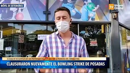 Clausuraron nuevamente el Bowling Strike de Posadas