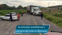Reportan enfrentamientos, bloqueos y quema de vehículos en Buenavista, Michoacán