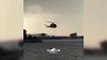 Un hélicoptère des pompiers finit à l'eau en essayant de charger son réservoir