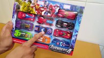 Unboxing and Review of Buy Royal Marvel Diecast Metal Car Set Pack of 10 Avenger Superhero Theme