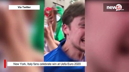 New York, Italy fans celebrate win at Uefa Euro 2020