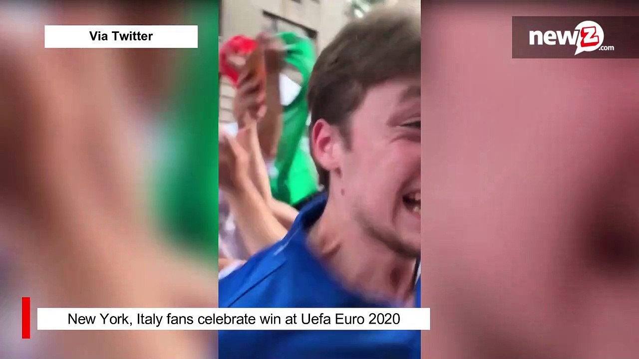 New York, Italy fans celebrate win at Uefa Euro 2020