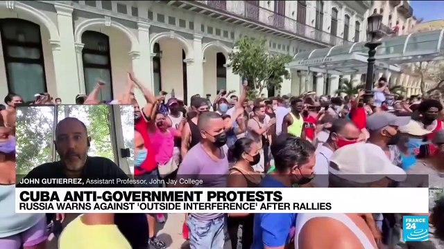 Cuba blames unrest on US sanctions, social media campaigns