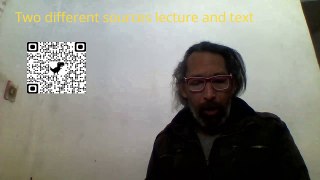 Two different sources lecture and text 1