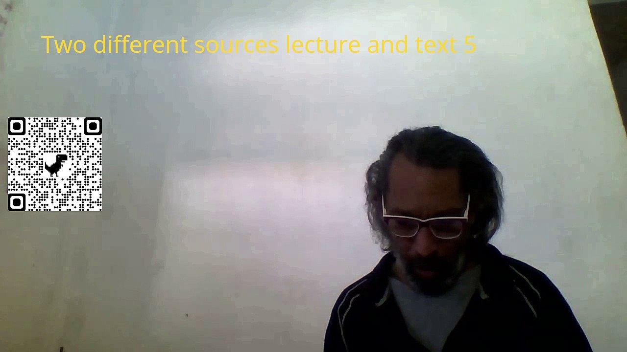 Two different sources lecture and text 5
