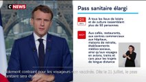 Emmanuel Macron : «Dès le 21 juillet, le pass sanitaire sera étendu aux lieux de loisir et de culture»