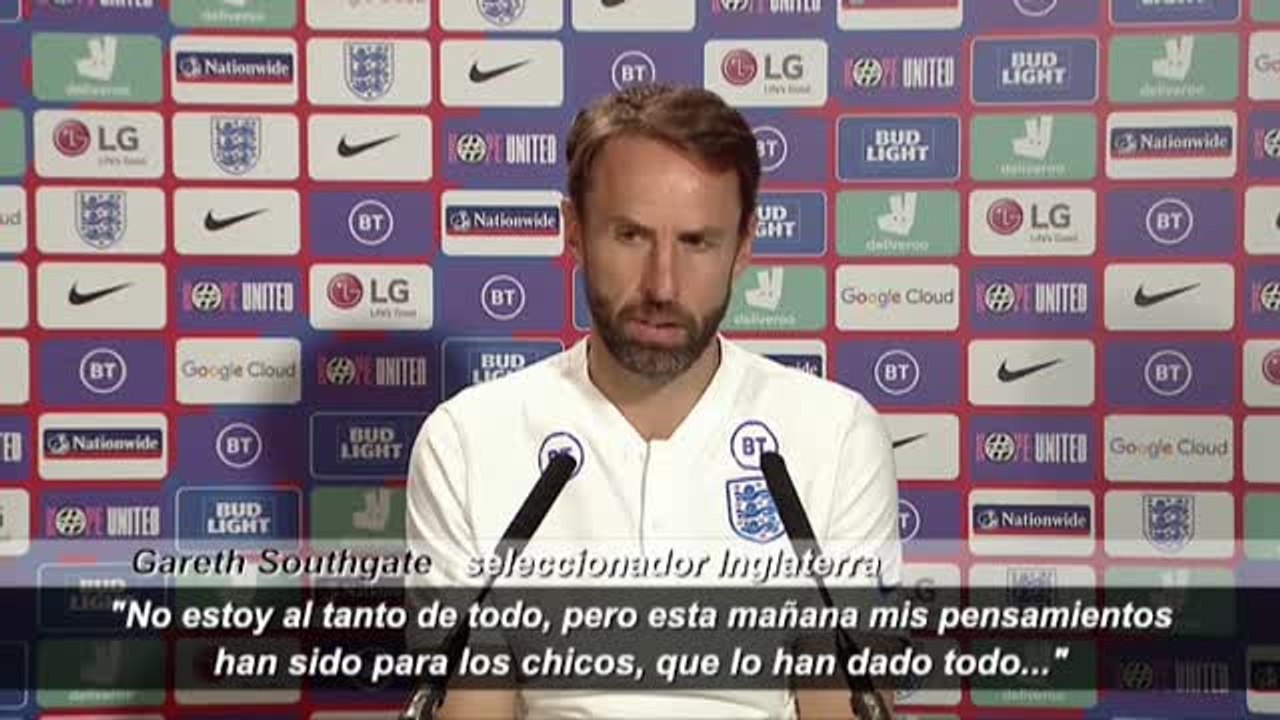 Gareth Southgate califica de "imperdonables" los insultos racistas tras los penaltis ante Italia