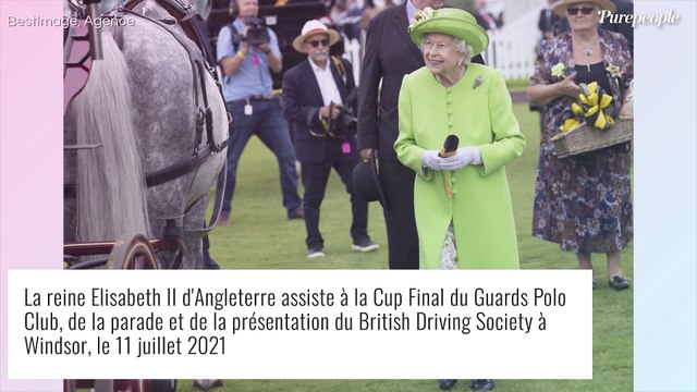 Elizabeth II : Look fluo, perles et diamants... Nouvelle apparition aveuglante !