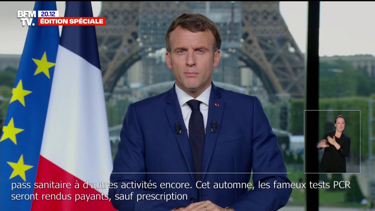 "Cet automne, les tests PCR seront rendus payants sauf prescription médicale", annonce Emmanuel Macron